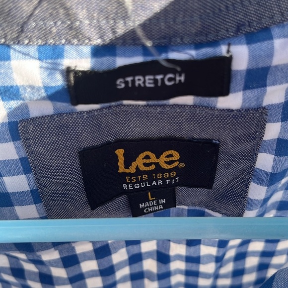 Blue checkered dress shirt - Picture 2 of 4